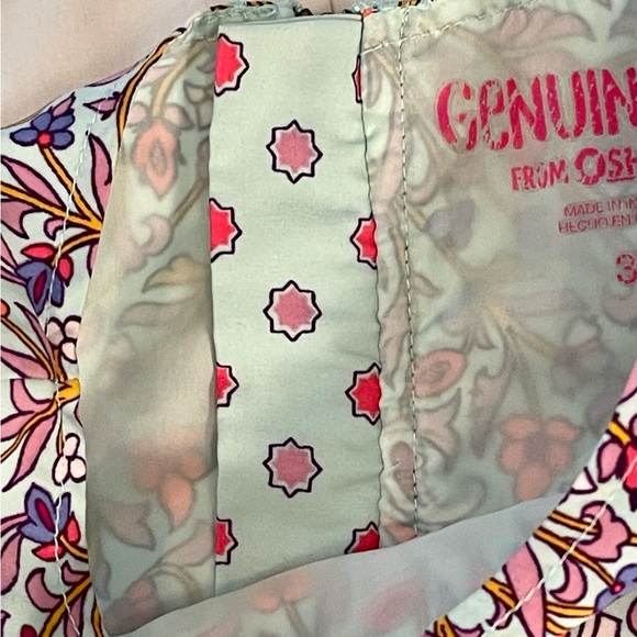 Girls Size 3T Summer Sundress Osh Kosh Tank Dress Boho Turquoise (D-34) - Picture 4 of 4